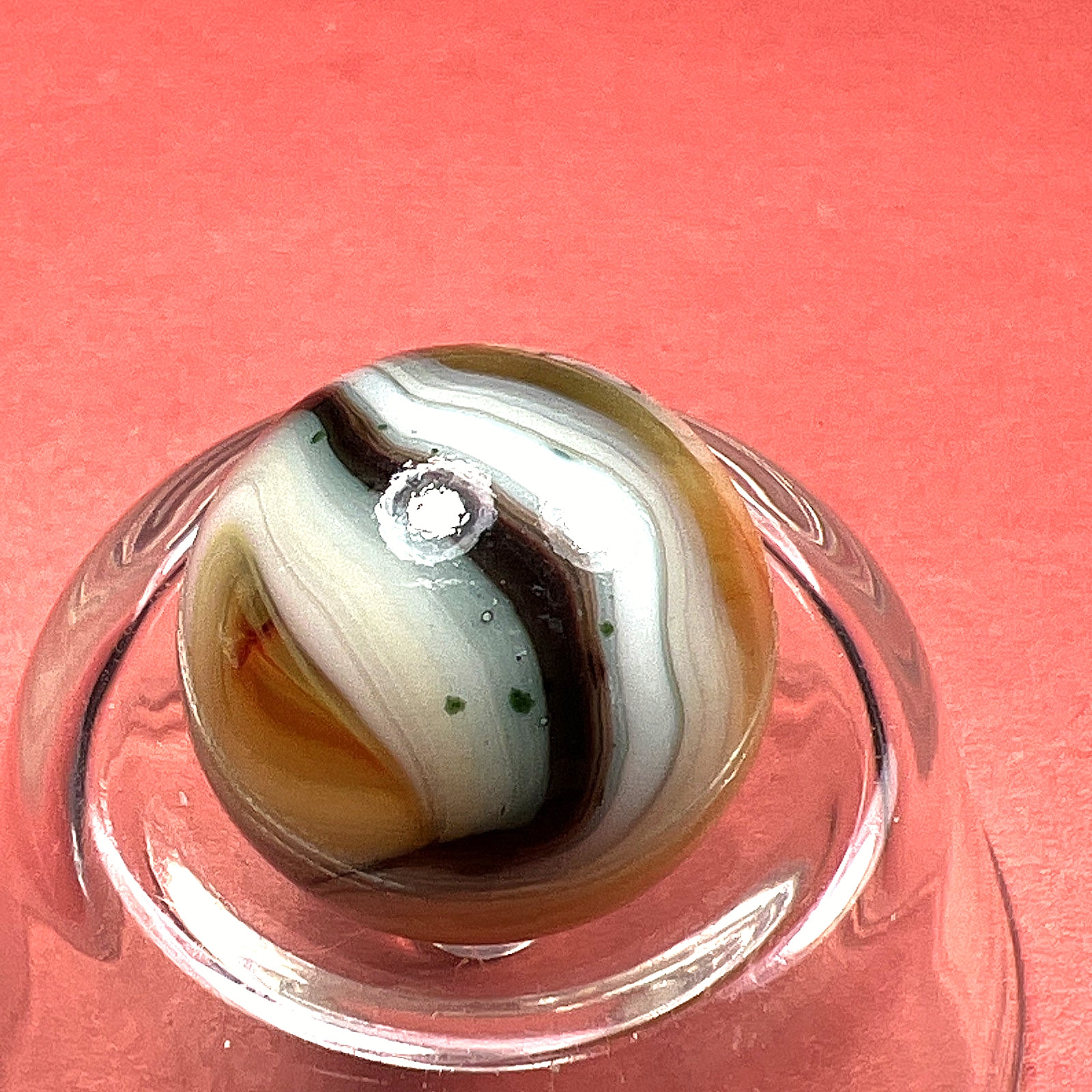DAS/CHAMPION/WV/JABO TRANSPARENT & OPAQUE AVENTURINE SWIRL SHOOTER .67 BOX01/332