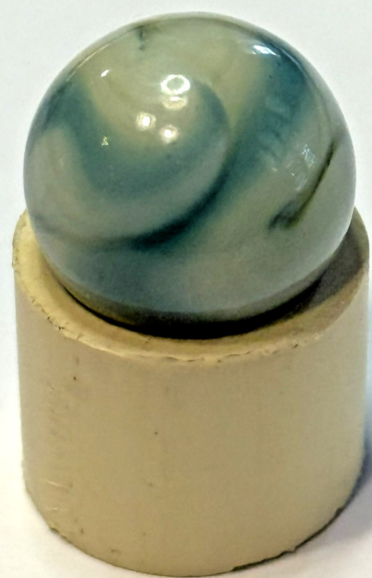 Vintage Alley Agate Teal Ghost .61 Standard Marble