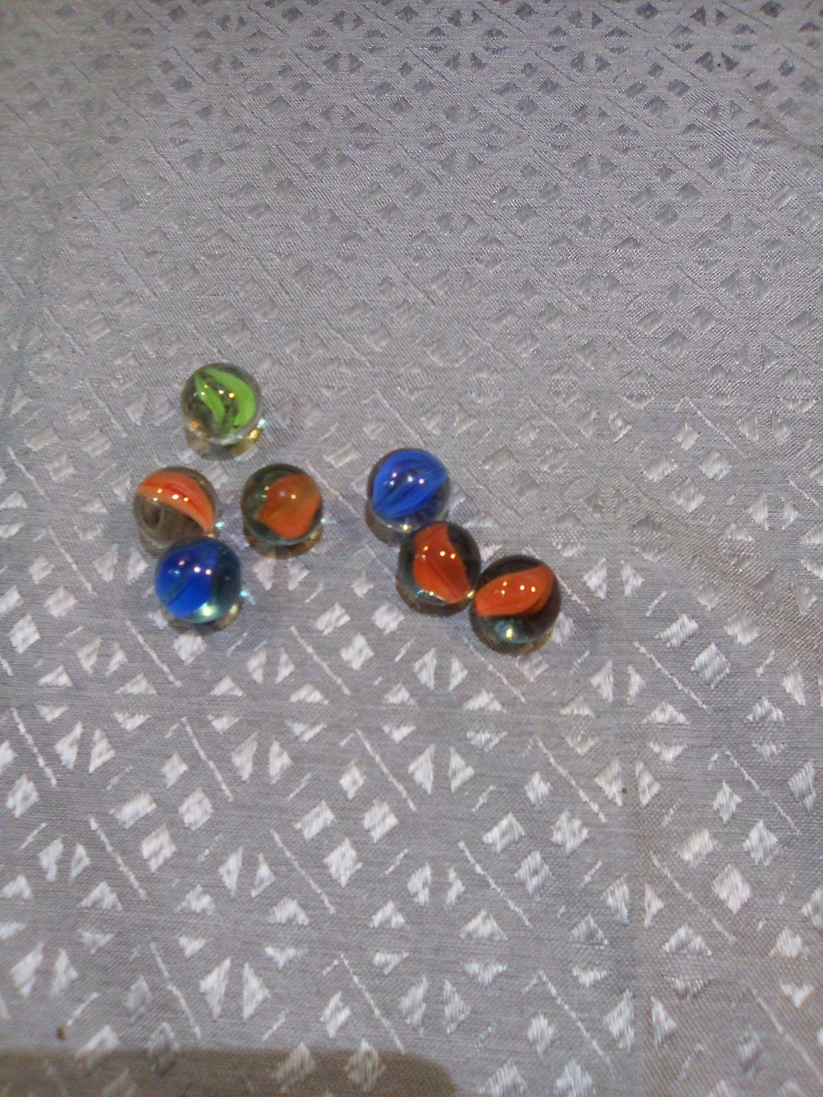 Vintage Peltier Glass Marbles Likely Peerless Or National Line Rainbo