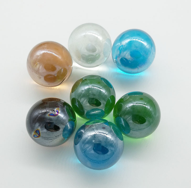 Lot 1/5/10pcs 25mm Mix Colors Glass Beads Marbles Kid Toy Fish Tank Decorate