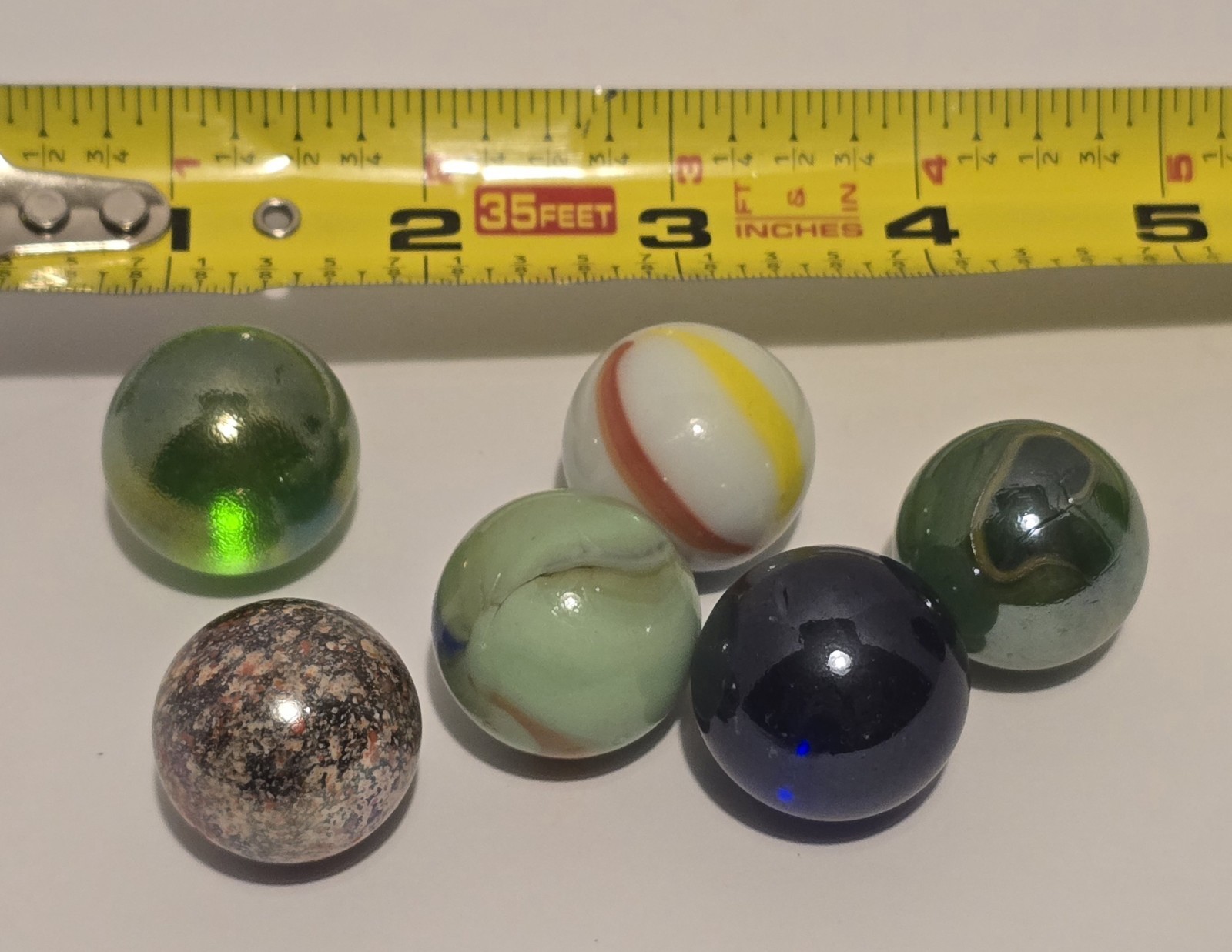 Vintage Marble Lot 150 Pieces Mixed Colors Sizes – Confetti Speckled Glass 3lbs