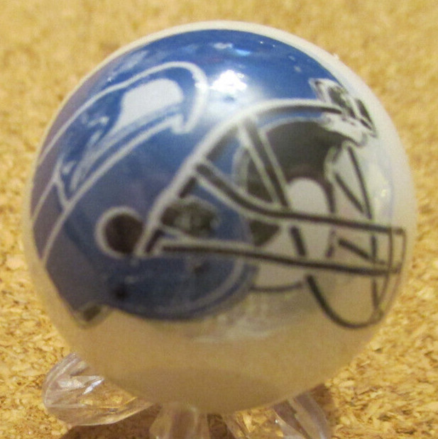 NFL: Seattle Seahawks Helmet Logo on a Pearl Jabo Marble #146 .978″ = 24.84mm