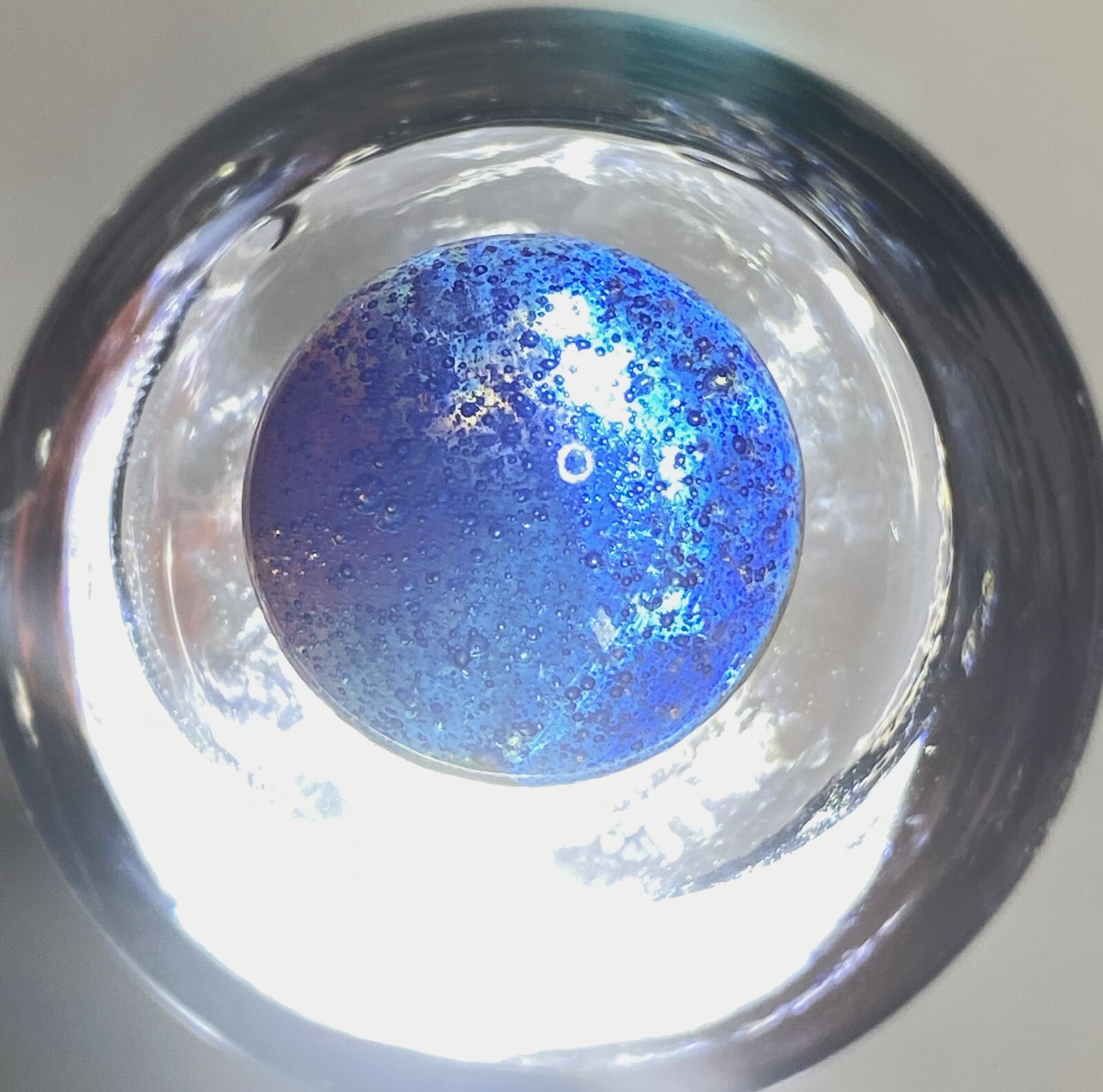 #3 PELTIER MARBLE HYBRID RAINBO BLENDED SPIDERMAN BURNT COLORS .64″ NM+/- MX122