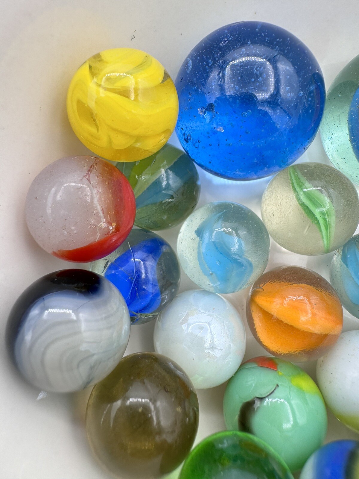 Vintage Marble Lot Of MARBLES UV Reactive Cadmium Uranium Lot #61