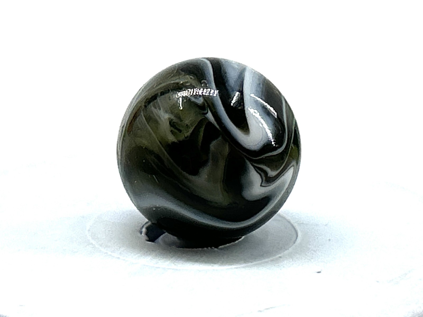 ANTIQUE CHRISTENSEN AGATE 3 COLOR SWIRL MARBLE – NICE!