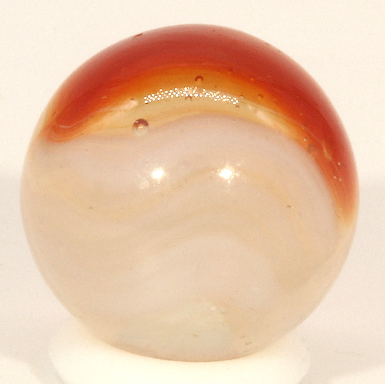 Vitro Agate Phantom Conqueror Marble 5/8″ Mint