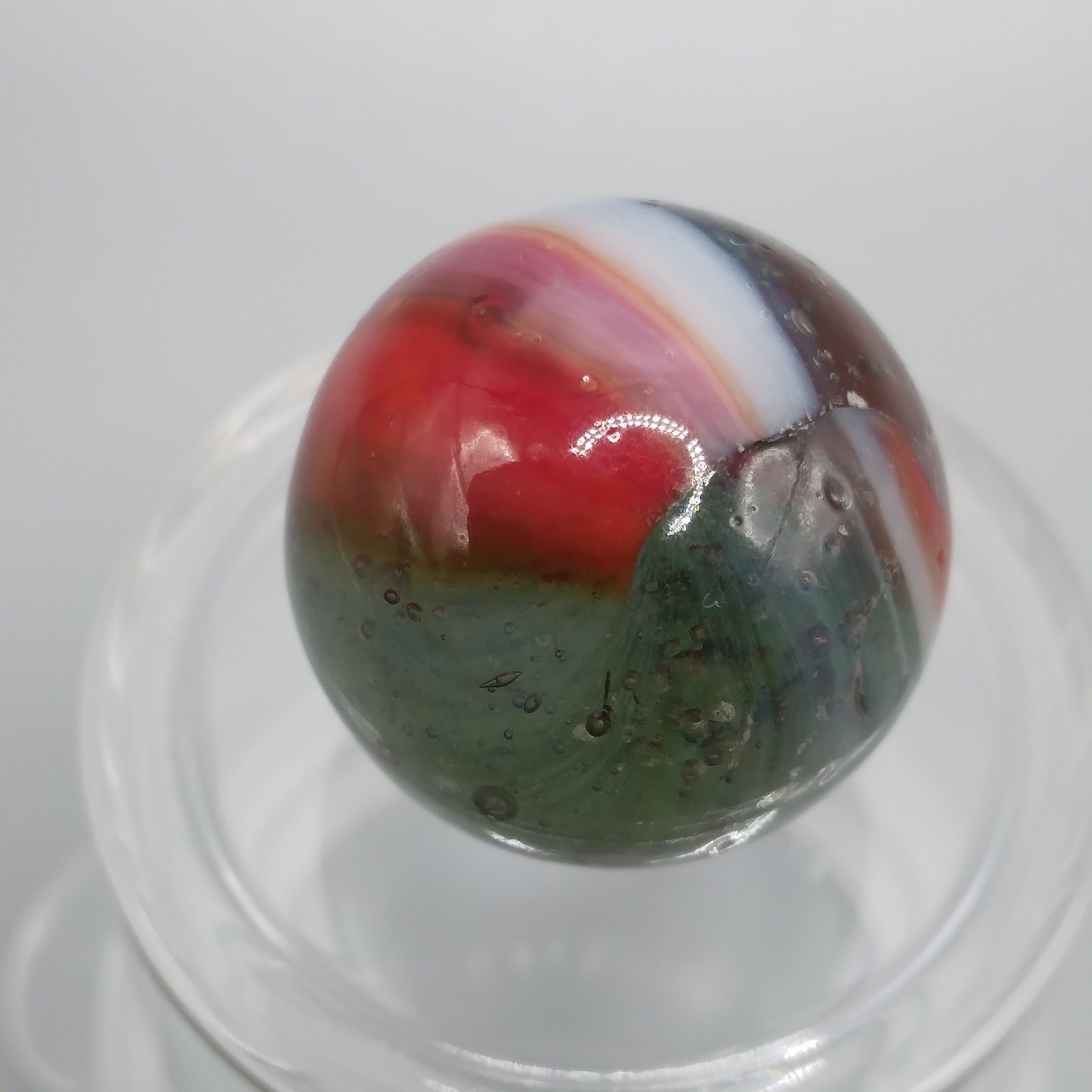 0.60″ Vintage Marble- Kokomo Peltier Vitro Marble King Akro – Quick List #Q37
