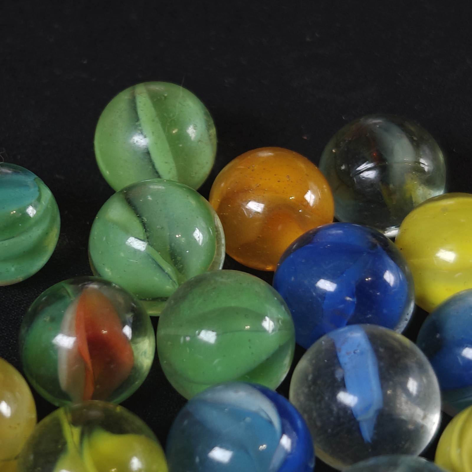 Vintage Marble Lot Cat Eye Collection Yasuda Some Cross Thru Etc