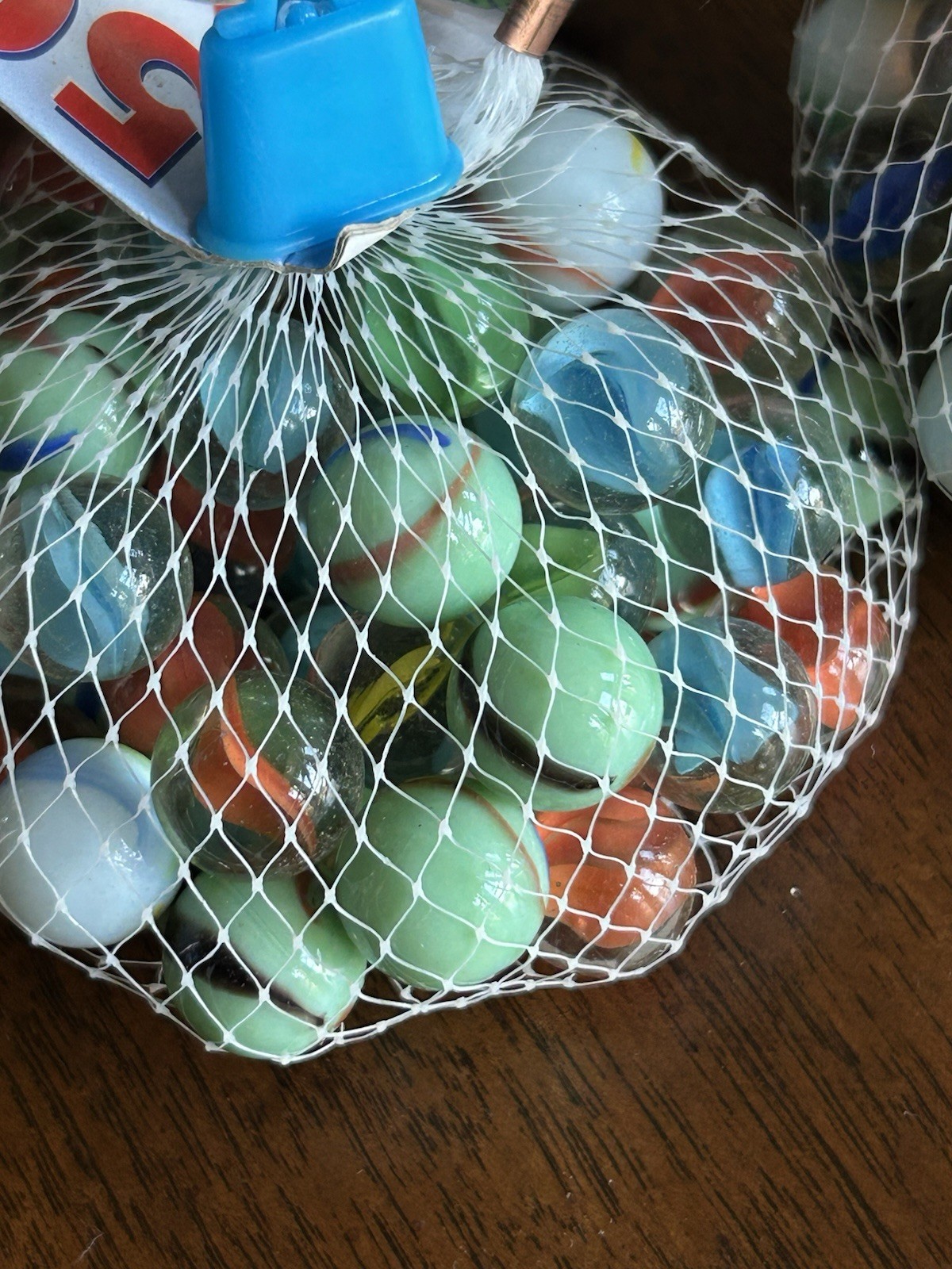 Amazing Marbles Mesh Bag of 50 Marbles includes Super Shooter Lot of 2