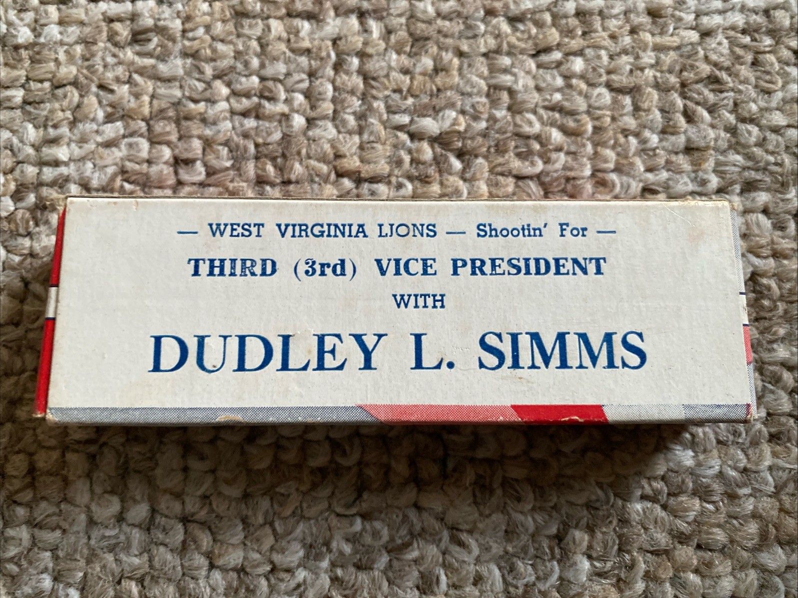 Vintage 1950’s Master Made Marbles No 13 Original Dudley Simms West Virginia Box