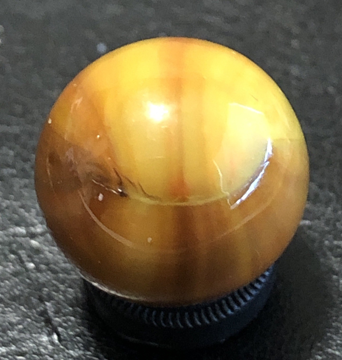 Vintage Marble King Caramel Rainbo Marble, Rainbow Beauty, .55” NM+