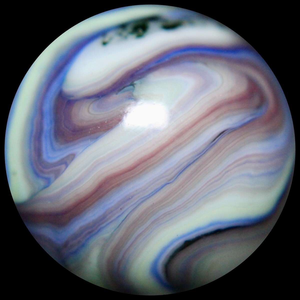 JABO Premium Opaque Marble Collector Series: Lavender Mica Watercolor