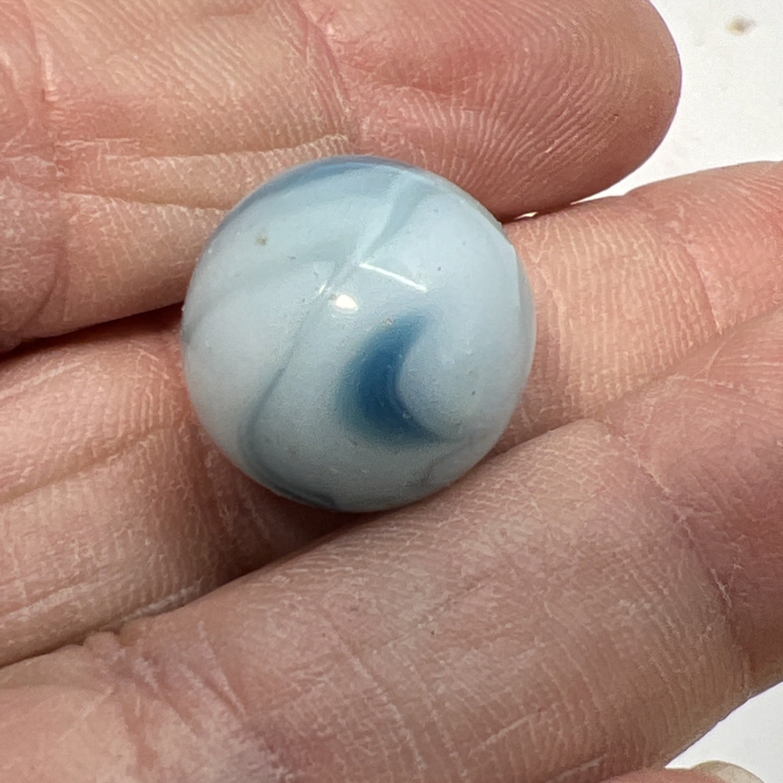 Estate Item: Antique Vintage Lot Of Clear/Swirl Glass Marbles 54 Pc Lot #1
