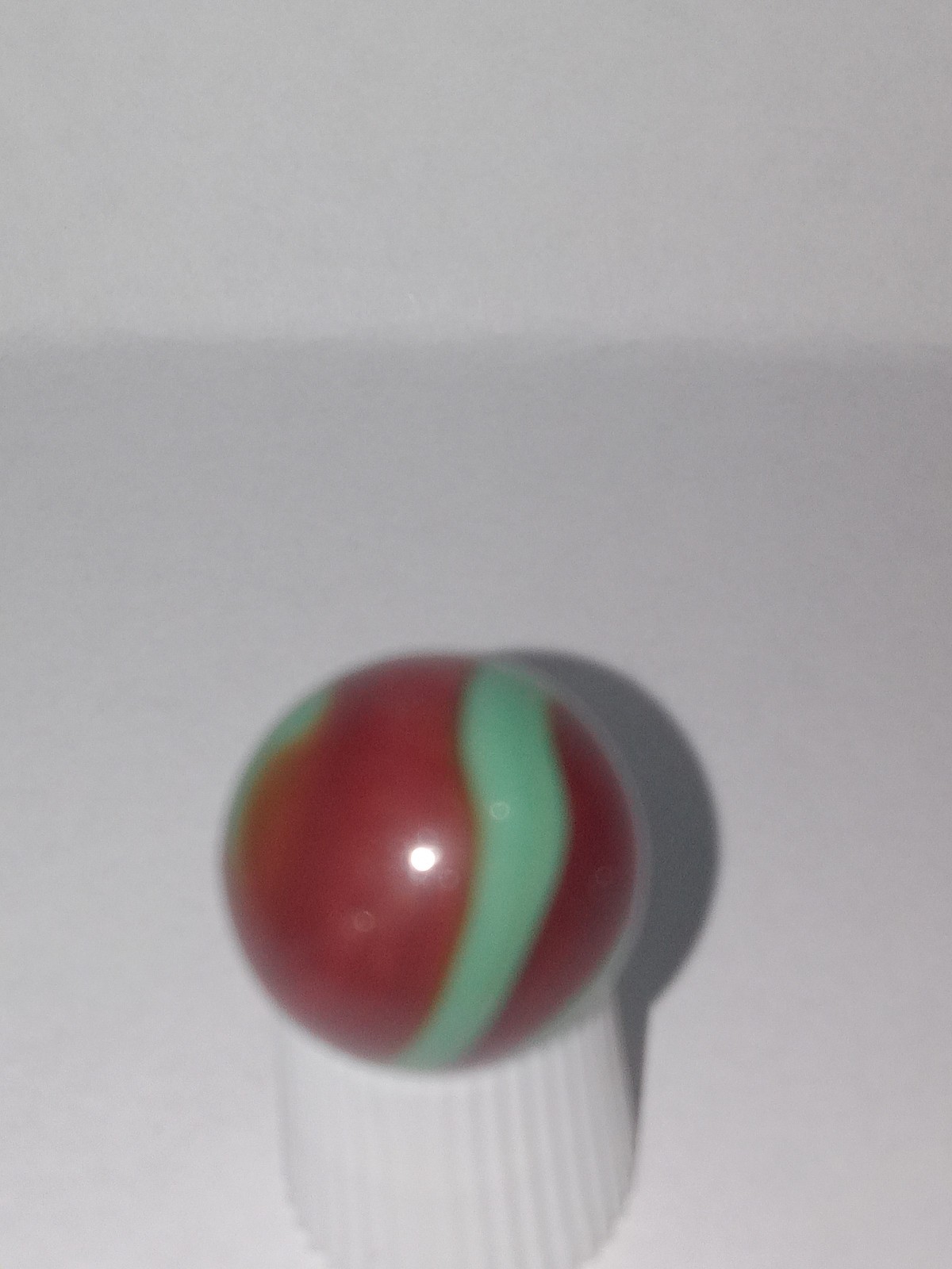 Nice Vintage Akro Agate Red Green Swirl Marble