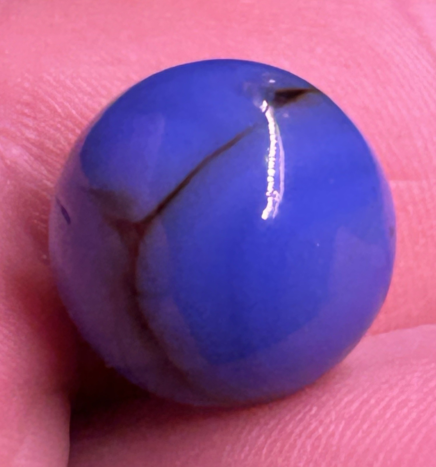 Vintage Akro Agate Or Peltier Glass 0.60” Swirl Marble Near Mint!