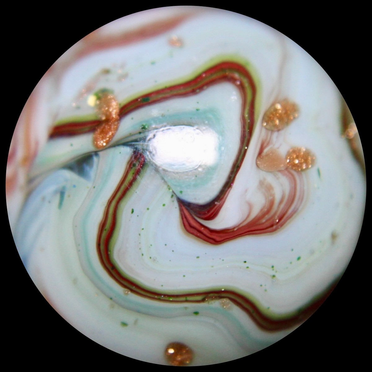 DAS Harvest Moon Marble Collector Series: Wild Dichroic w/Lutz