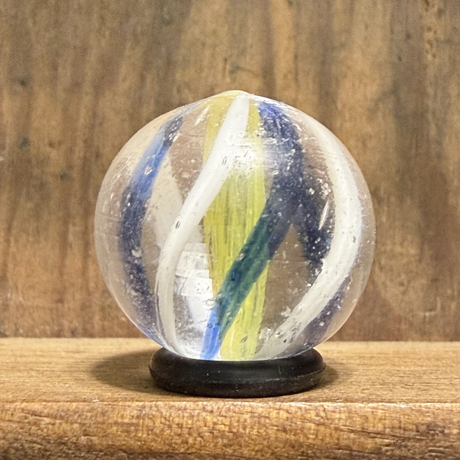 Antique German Handmade Solid Core Swirl Marble 11/16” Near Mint(-) | 214