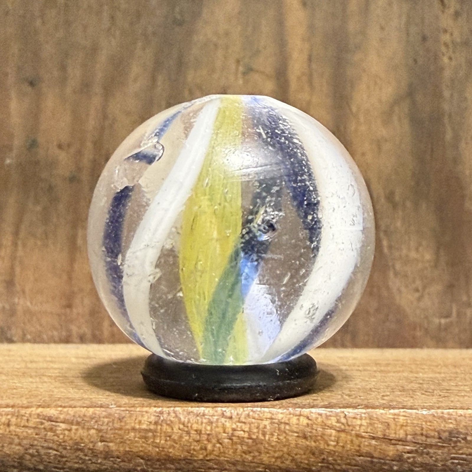 Antique German Handmade Solid Core Swirl Marble 11/16” Near Mint(-) | 214