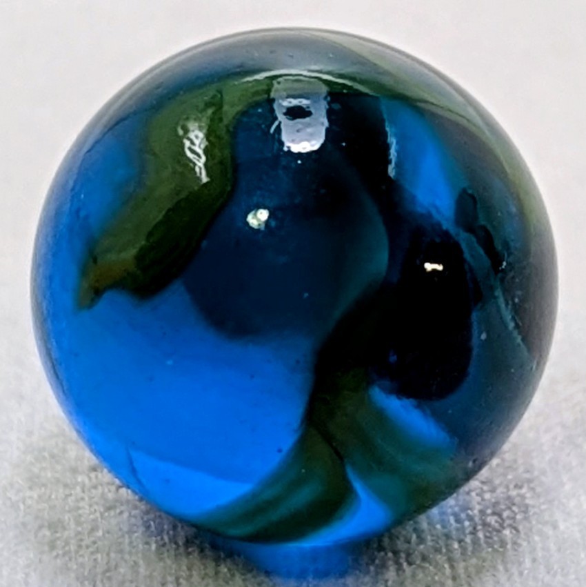 VTG Rare Christensen Agate Co. Aqua Marine Cyclone Translucent 5/8 Wet-Mint…