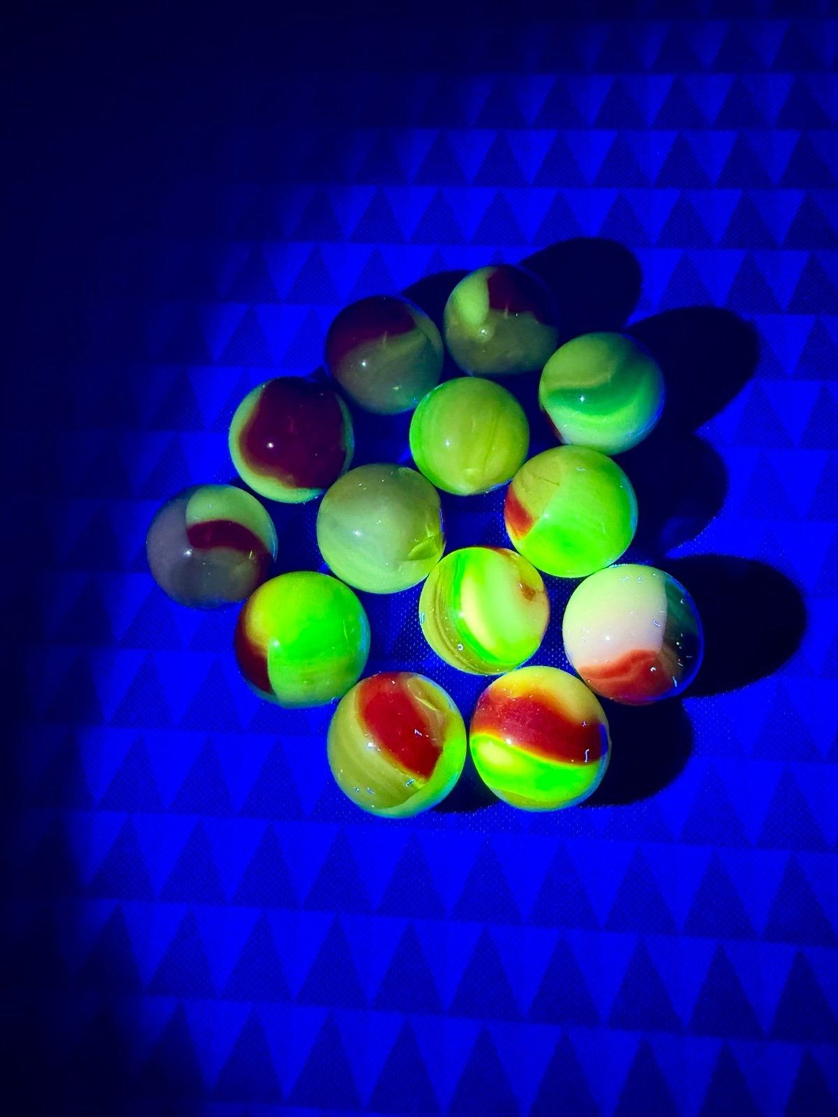 Vintage Alley Akro Agate Peltier Christen Swirl Glass Marble lot Of 13