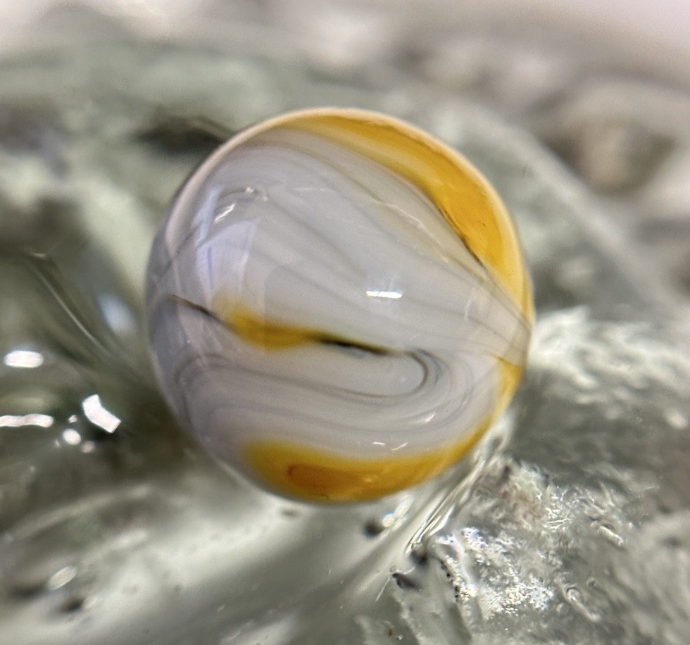 Vtg Sisterville Alley Agate Lawrence Alley Co Swirl Marble Mint Stunning .59”