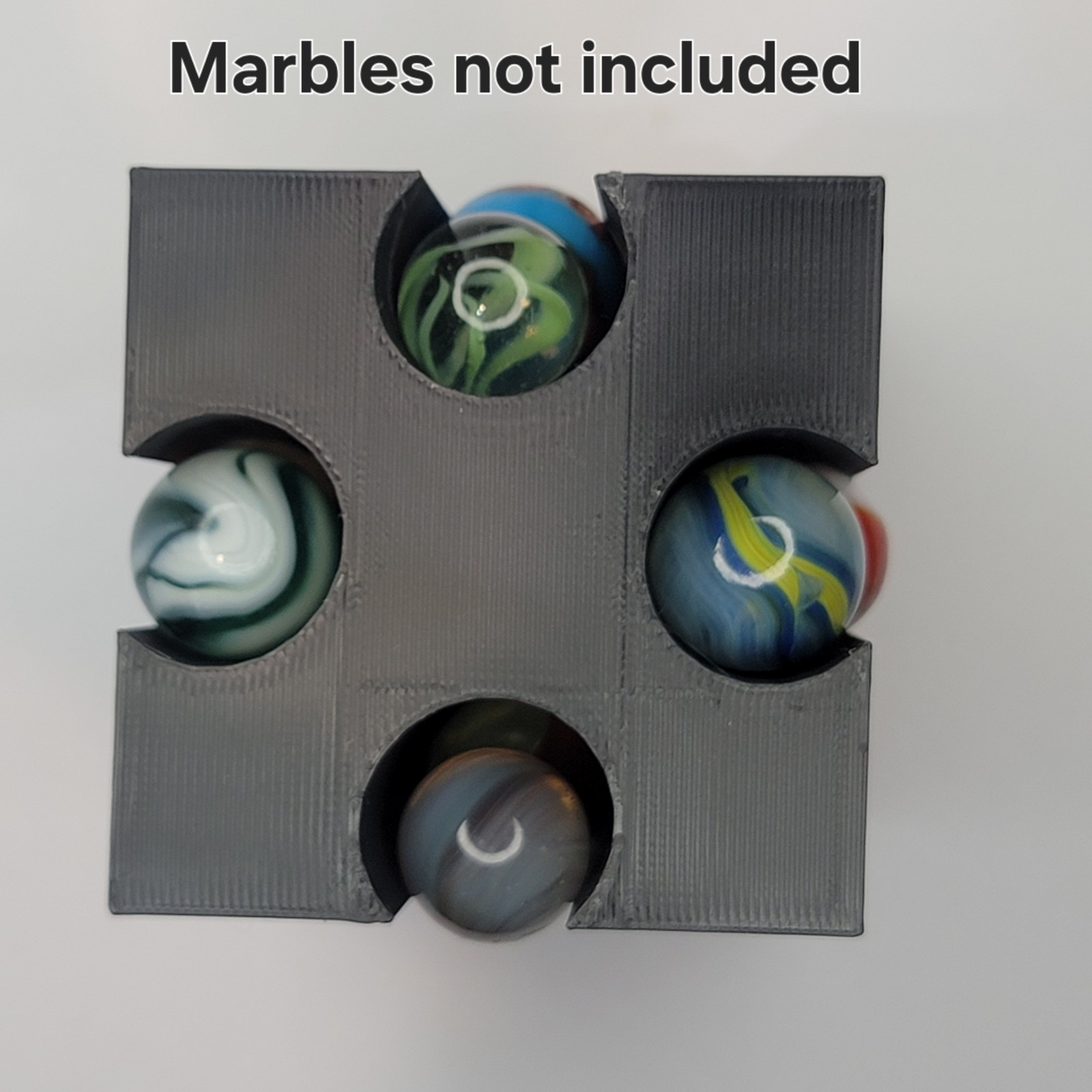 Marble Display and Storage for Marbles – Holds 20 Marbles For 5/8″ – .72″ #6426