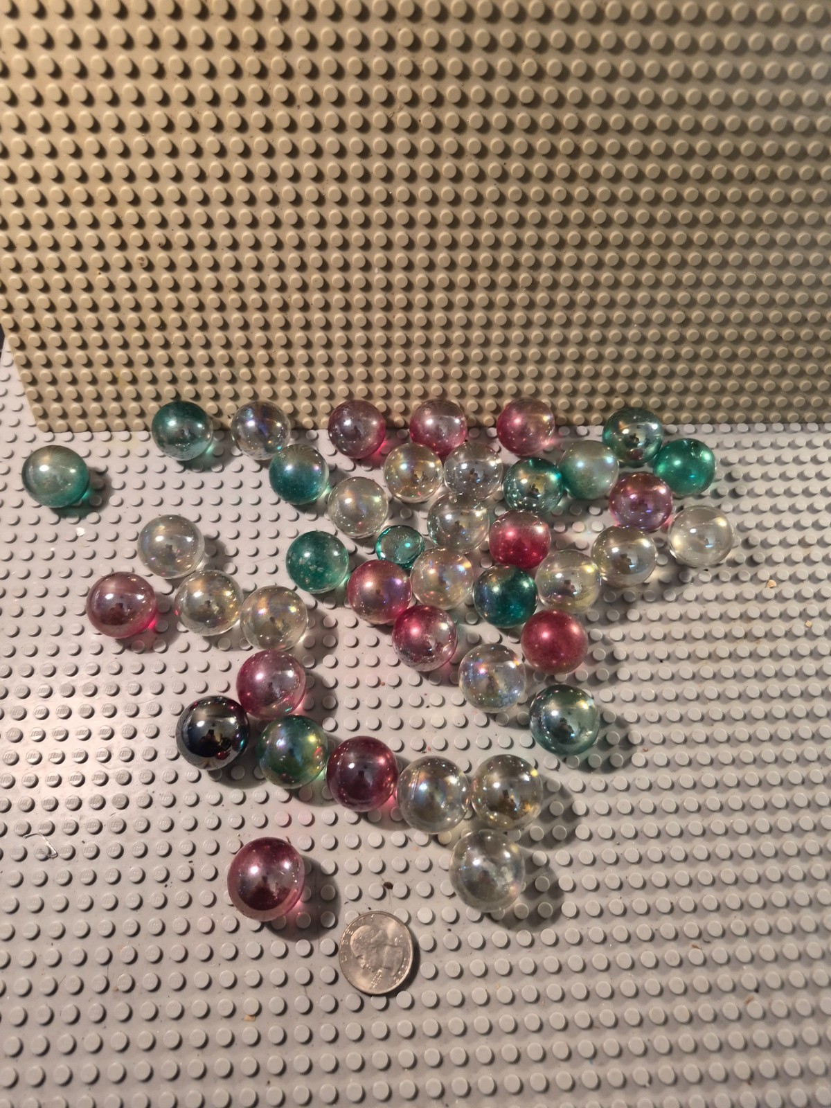 Vintage Marble Lot – Clear Translucent / Mixed Colors medium size vintage