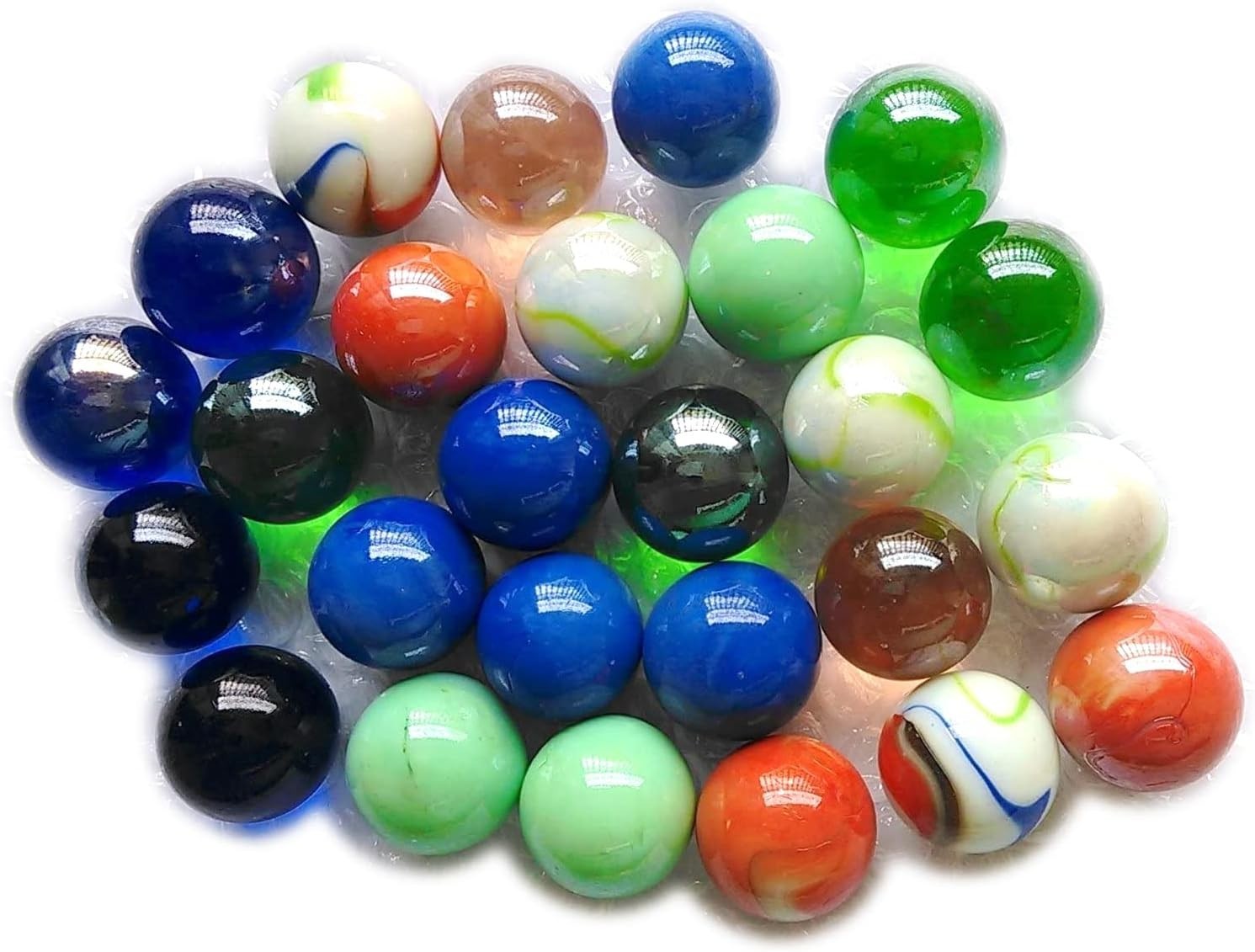 12-Piece 1″ Shooter Marbles, Assorted Colors & Patterns for Kids & DIY