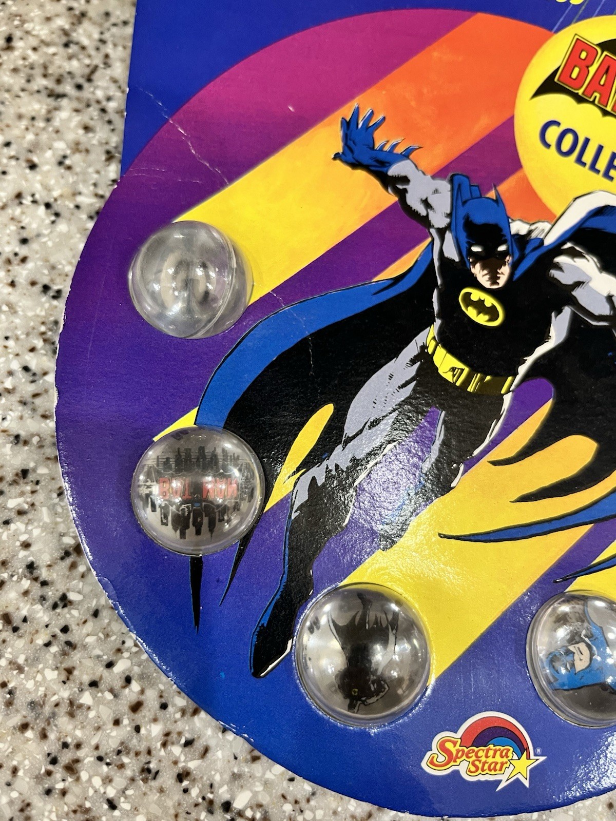 Vintage 1990 Spectra Stars Rad Rollers Action Marbles BATMAN DC Comics Sealed