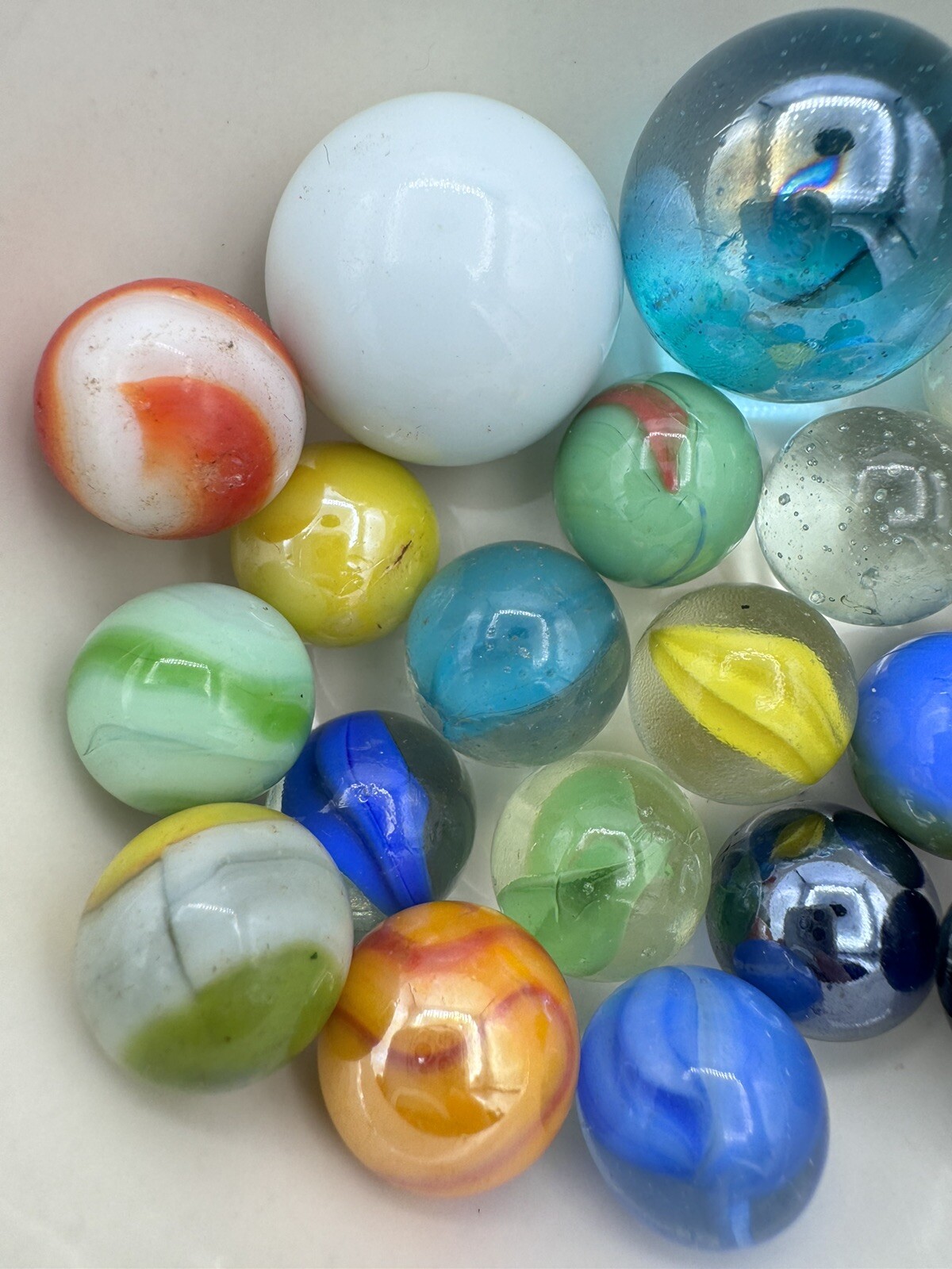 Vintage Marble Lot Of MARBLES UV Reactive Cadmium Uranium Lot #58