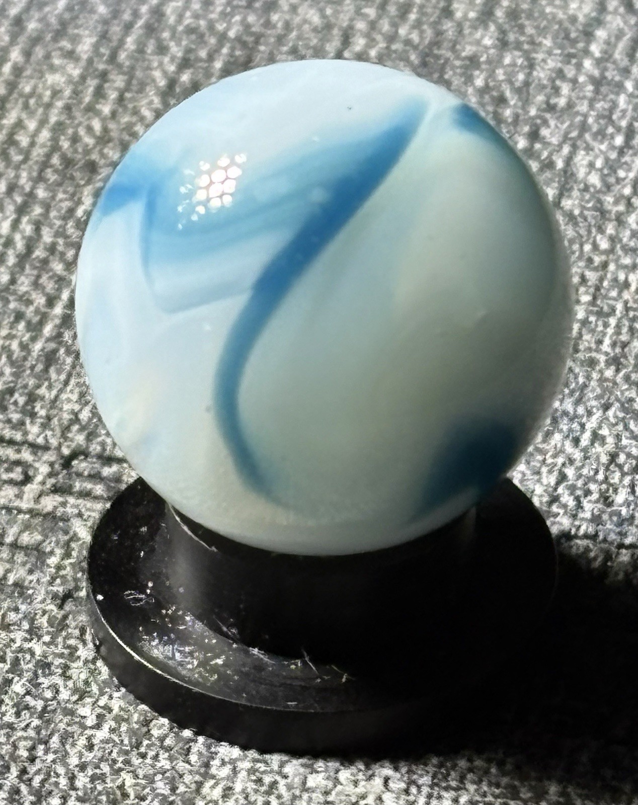 VTG Alley Agate Company Swirl Glass Marble .61” MINT