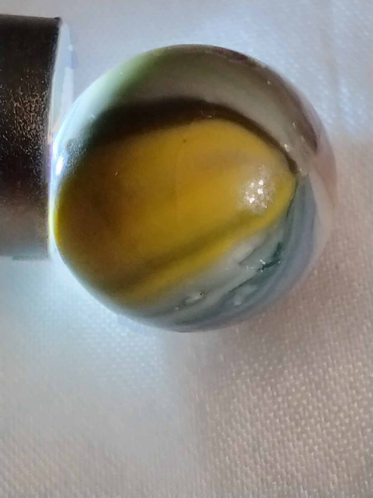 Vintage Rare Color Master Vitro Akro Sunburst Purple Yellow Blue Marble ?