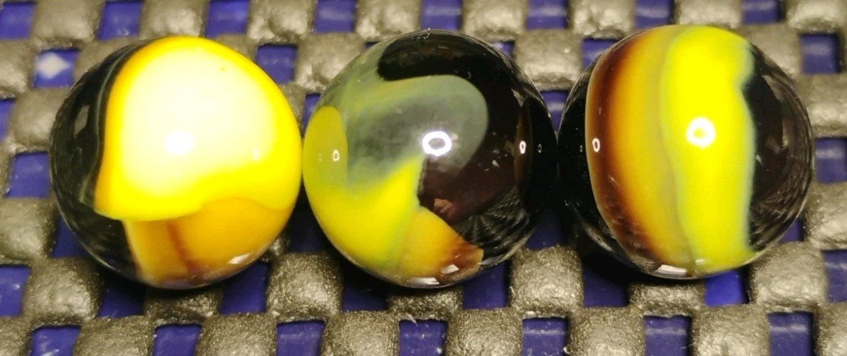 .60″-.59″ MARBLE KING MARBLES LOT X3🔥RARE- MINT-