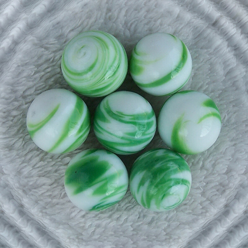 18mm Glass Marbles Bead Green Traditional Vintage Classic Game Vases Decoration