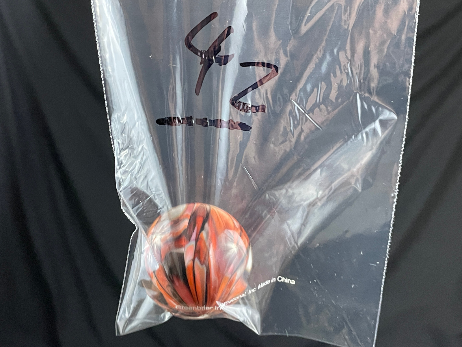 Rick Davis Glass Art Marble 1.48″ Signed #42