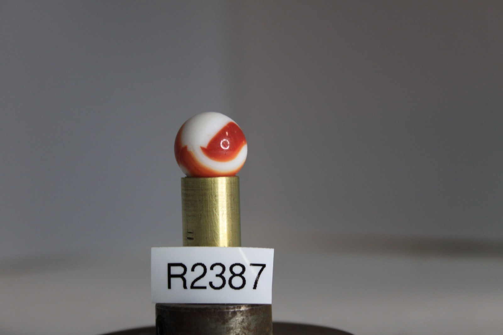 AKRO AGATE CORKSCREW GLASS MARBLE SPIRAL RED OPAQUE WHITE 5/8″ VINTAGE TARGET