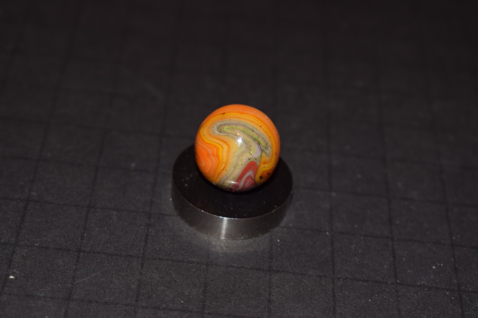 JABO/DAS 🌺Wildflowers 🐂OXBLOOD Adventure Toy Marble Size .687″=11/16=17mm Mint