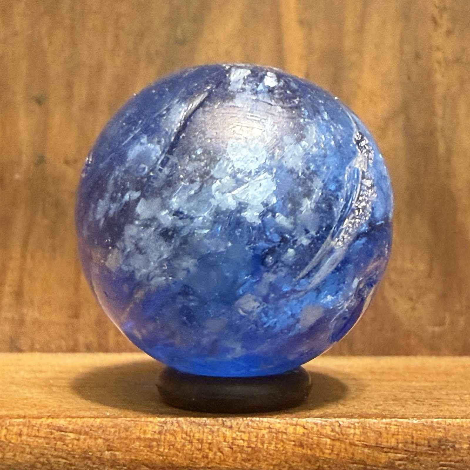 Antique German Handmade Mica Marble 13/16” Good(+) | 275