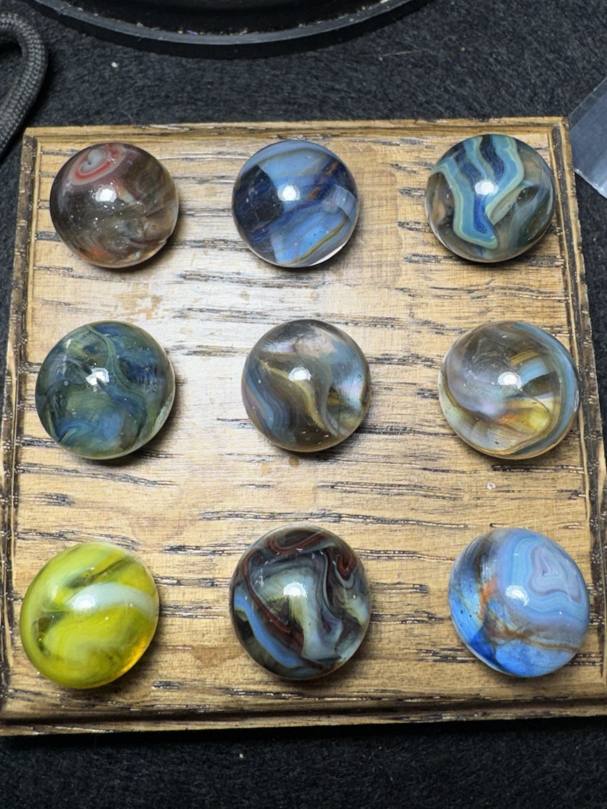 9-Joker Transparent Marbles Sizes Vary (3393)