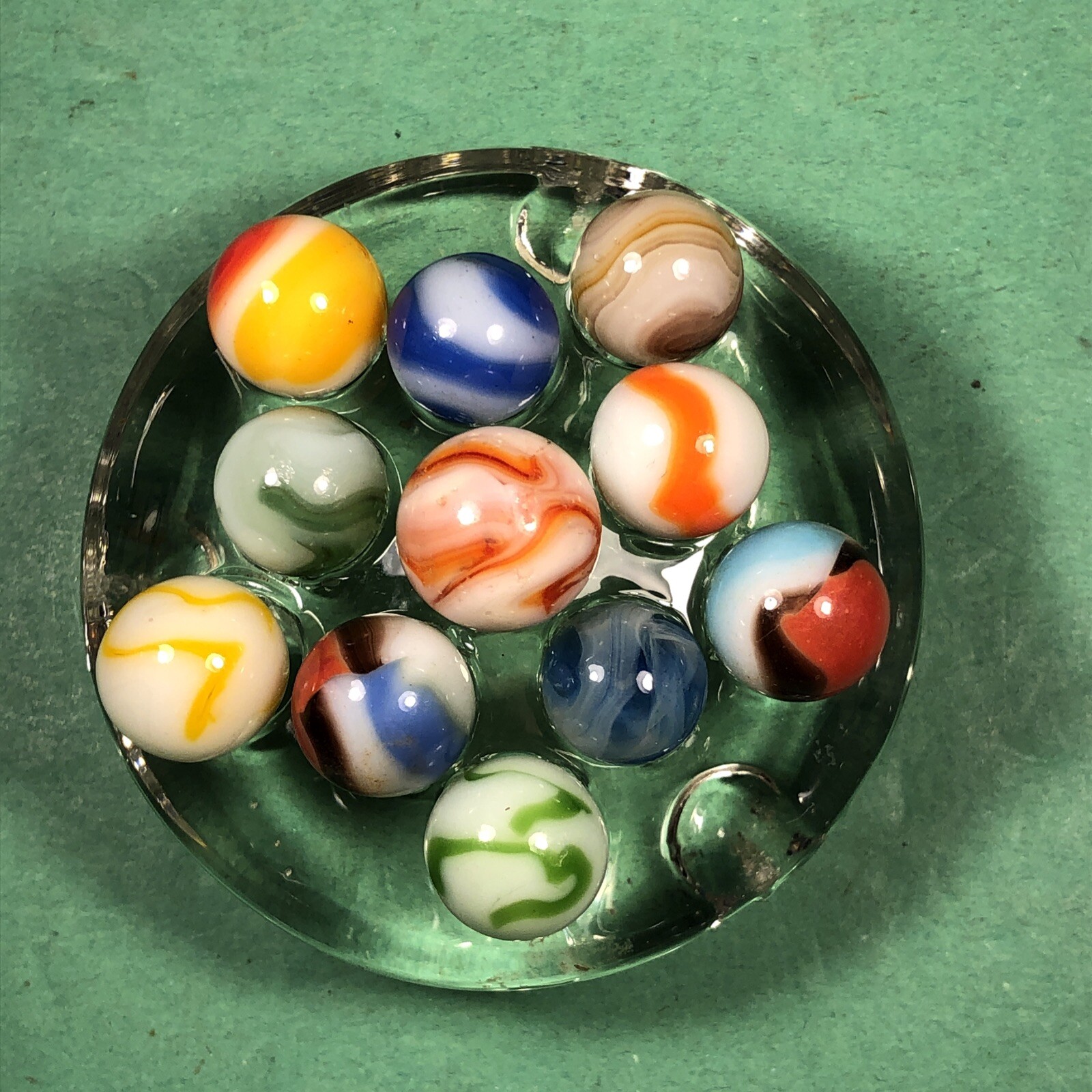 Vintage Marbles | Approximately 1/2″ | Lot Of 11 | Nice Patterns | Lot #159