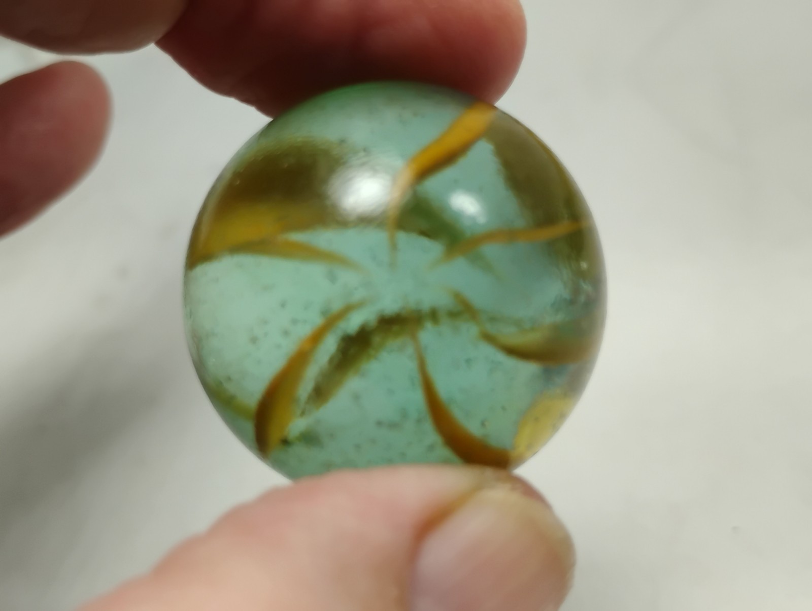 Large Vintage Blown Glass Marble
