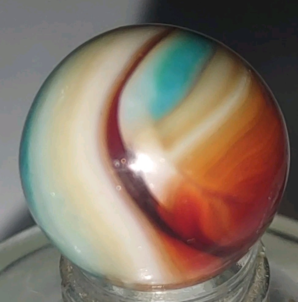 3513 – JABO Classic Marble – 🇺🇸 U.S.A.🇺🇲 .59″ 🟠UV Glower🟠