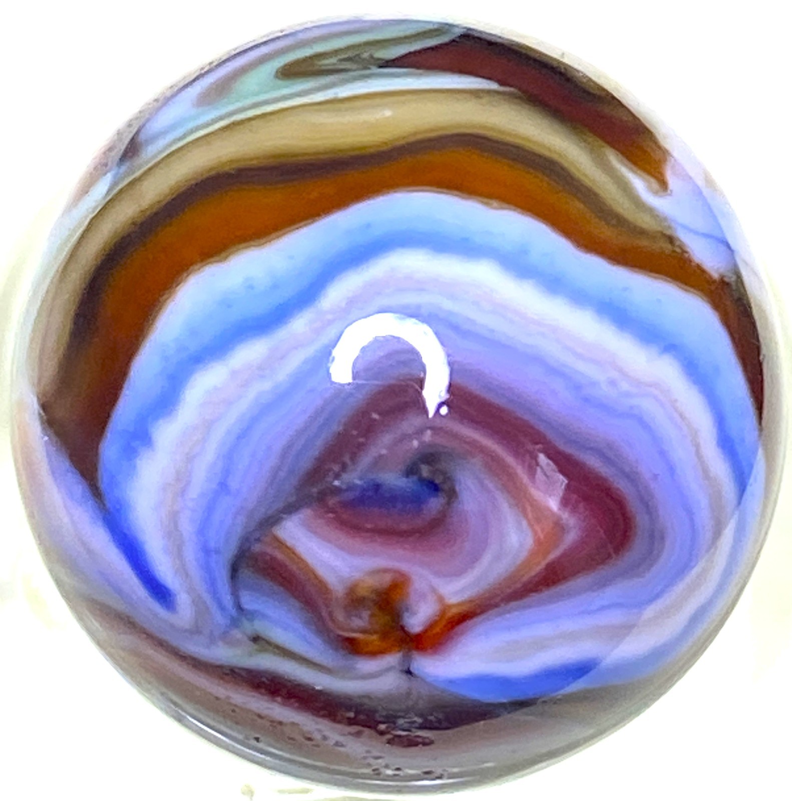 DAS/JABO BUSY LOOKING OXBLOOD & OTHER COLORS SWIRLED SHOOTER .77″ M764