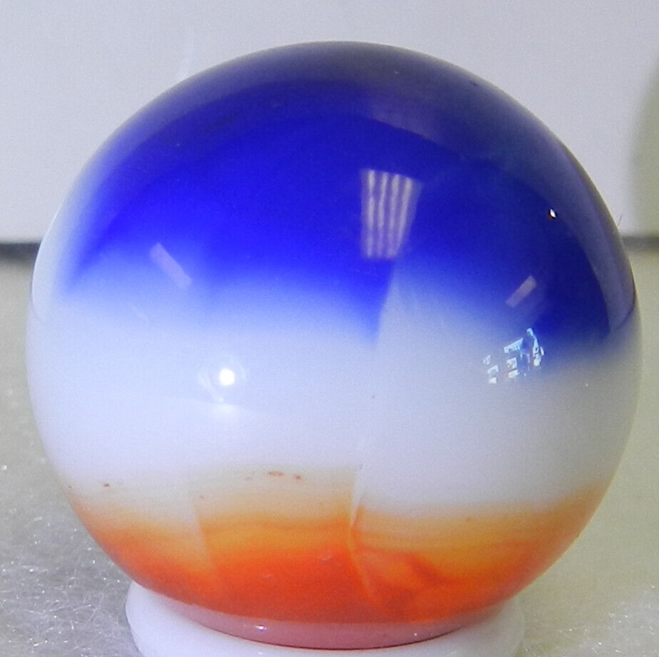 #17080m Nice .89 Inches Vintage Vitro Agater All Red Shooter Marble