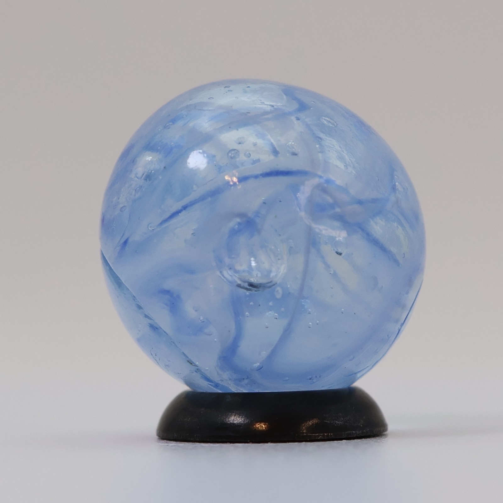 18mm Veiligglas (wire pull) Marble Blue & White NM-