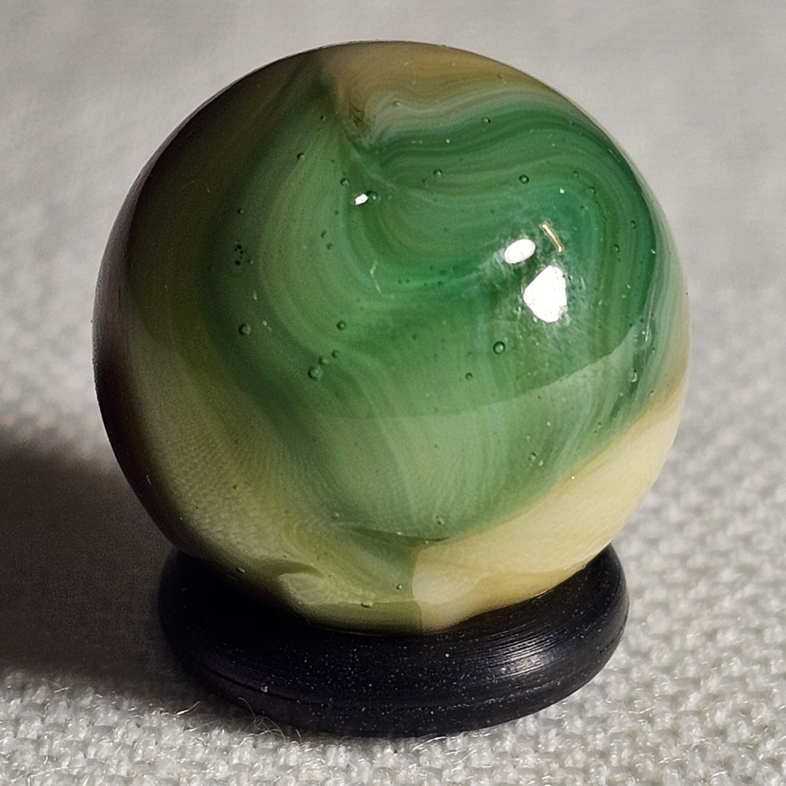 Near MINT Aquamarine Tri-Lite .62 Inches Spectacular Vitro Agate Co Marble