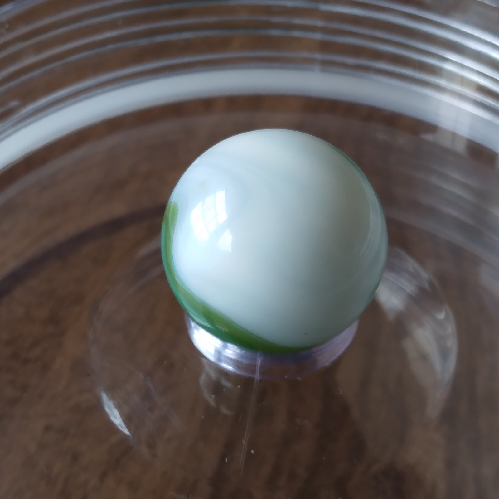 .61 Vitro Agate Tiger Eye Conqueror Wedding Cake White, Green Aventurine Marble