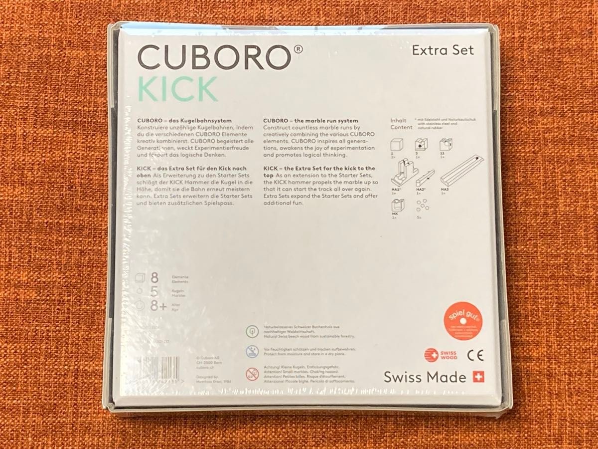 Cuboro Kick Extension Set for Ball Track Run System Building to the Top Game New