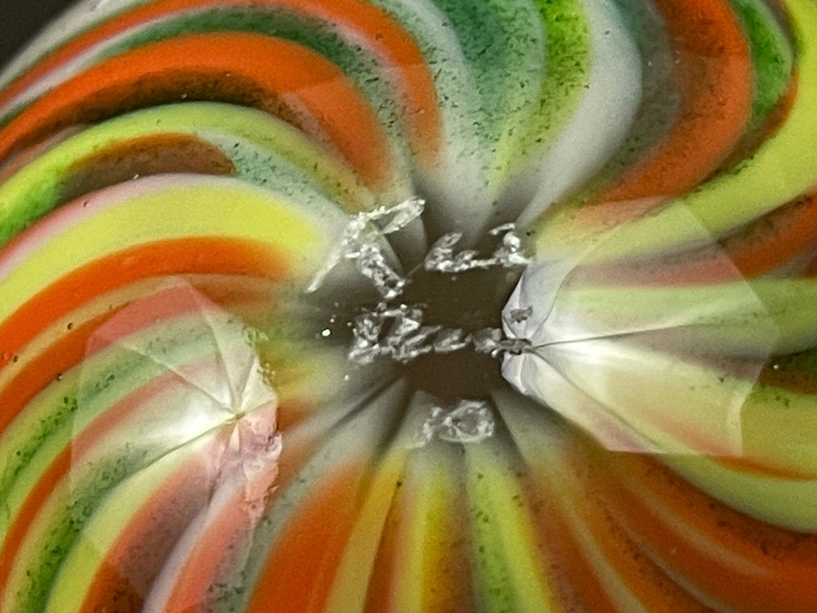 Rick Davis Glass Art Marble 1.48″ Signed #25