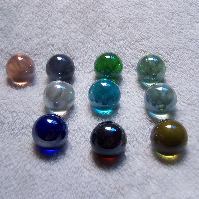 25mm Glass Marbles Glass Round Beads Vase Fish Tank Decoration DIY Toy Game